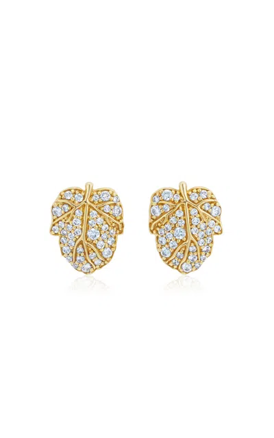 Nevernot Hide N Seek 18k Yellow Gold Diamond Ready 2 Lead On Earrings
