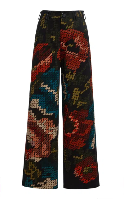 S.s. Daley Spry Printed Cotton-gabardine Trousers In Multi