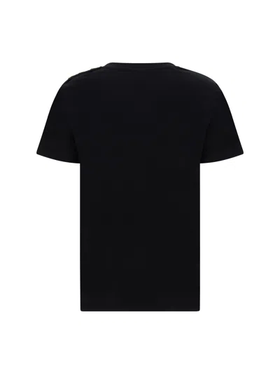 Balmain Women Logoed T-shirt In Black