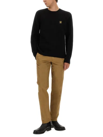 Belstaff Sweatshirt With Logo Patch In Black