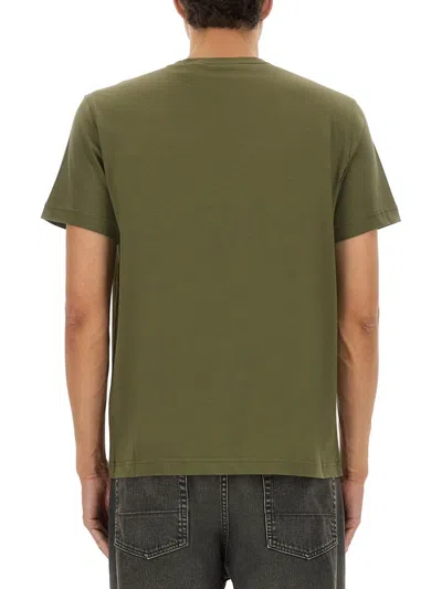 Belstaff T-shirt With Logo Patch In Green