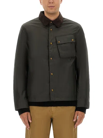 Belstaff Jacket Long Sleeve Chest Pocket In Black