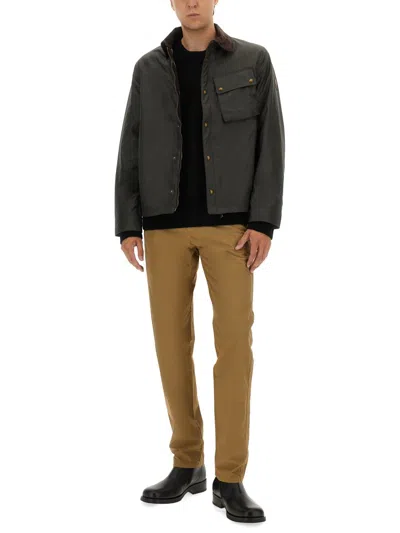 Belstaff Jacket Long Sleeve Chest Pocket In Black