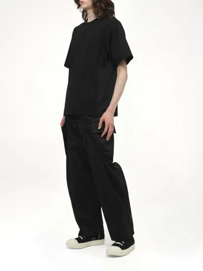Sacai Black Cotton Jersey T-shirt