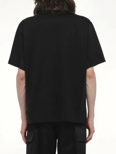 Sacai Black Cotton Jersey T-shirt