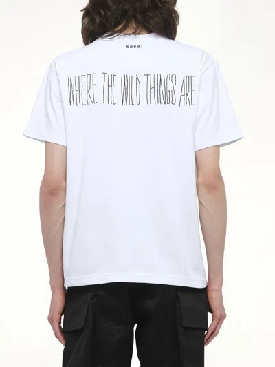 Sacai Where The Wild Things Are T-shirt In White