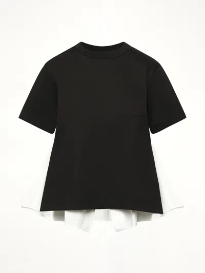 Sacai Black Double Layer T-shirt