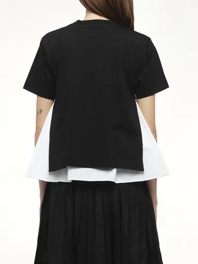 Sacai Black Double Layer T-shirt