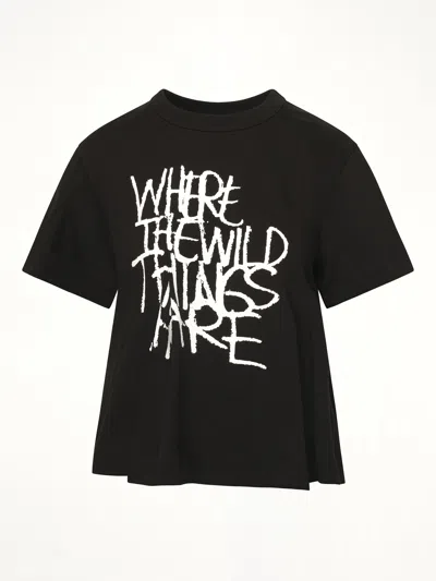 Sacai Women's Where The Wild Things Are Cotton Jersey T-shirt