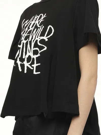 Sacai Women's Where The Wild Things Are Cotton Jersey T-shirt