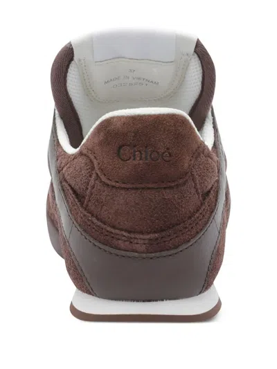 Chloé Chloe Kick Quilted Suede Sneakers