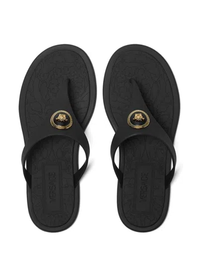 Versace Alia Rubber Thong Sandals