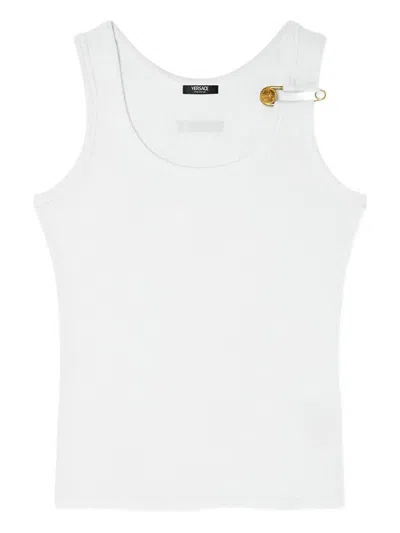 Versace Logo Cotton Tank Top
