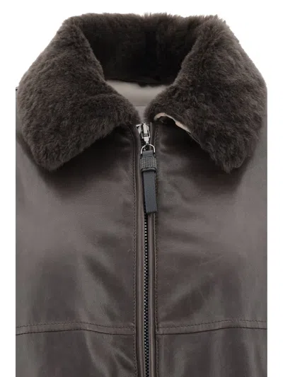 Brunello Cucinelli Leather Jacket