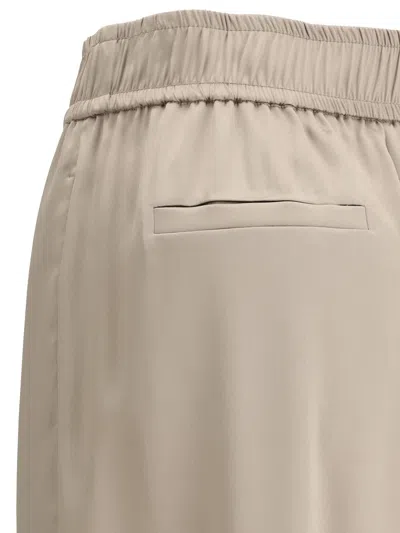 Brunello Cucinelli Palazzo Pants In Brown