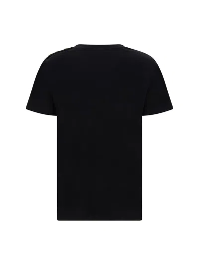 Balmain Women Logoed T-shirt In Black