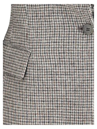 P.a.r.o.s.h P. A.r. O.s. H. Houndstooth Patterned Jacket In Gray