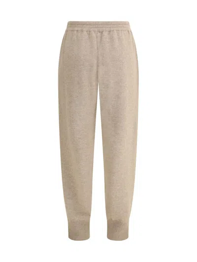 Brunello Cucinelli Cashmere Knit Trousers In Brown