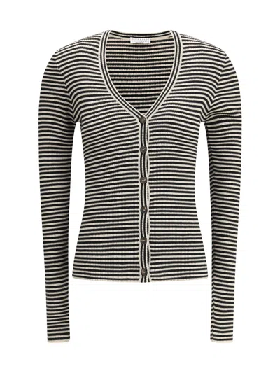 Brunello Cucinelli Women Striped Cardigan