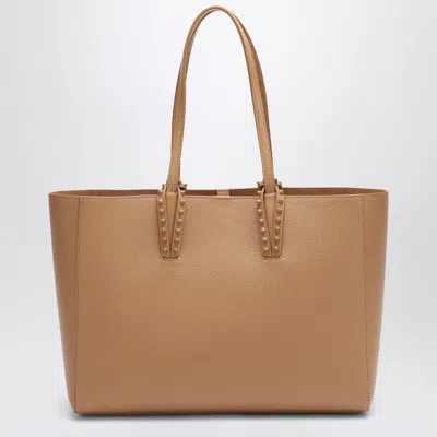 Christian Louboutin Beige Leather Cabata Small Tote Bag Women In Neutral