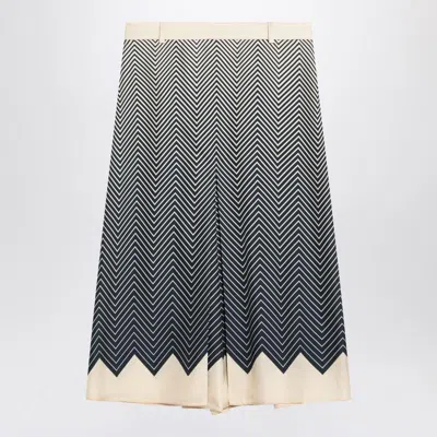 Valentino Patterned Skirt In Black