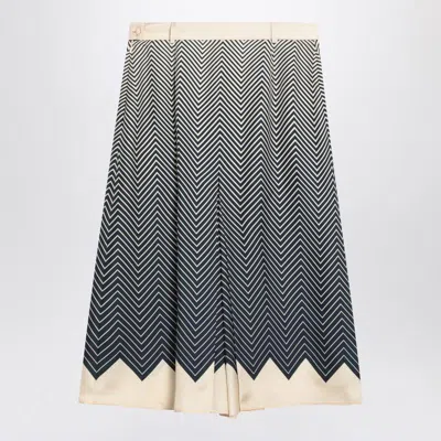 Valentino Patterned Skirt In Black