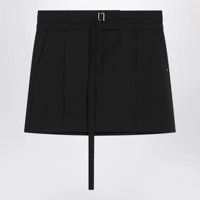 Sportmax Skirt With Belted Waist And Pockets In Black