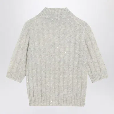 Brunello Cucinelli Light Cable-knit Sweater In Blend