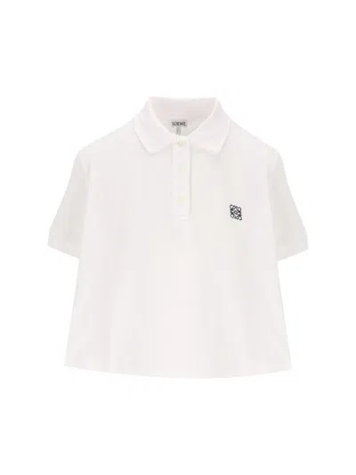 Loewe Women Cotton Trapeze Polo Shirt