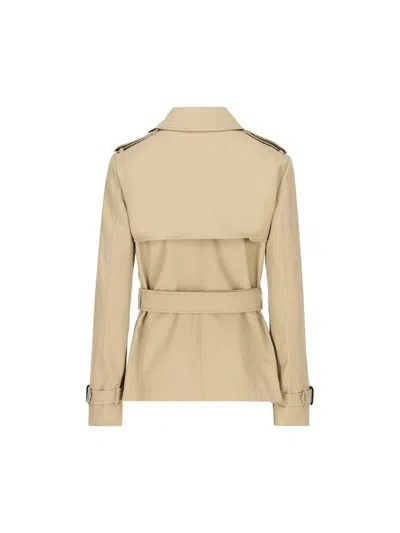 Burberry Coats In Neutral