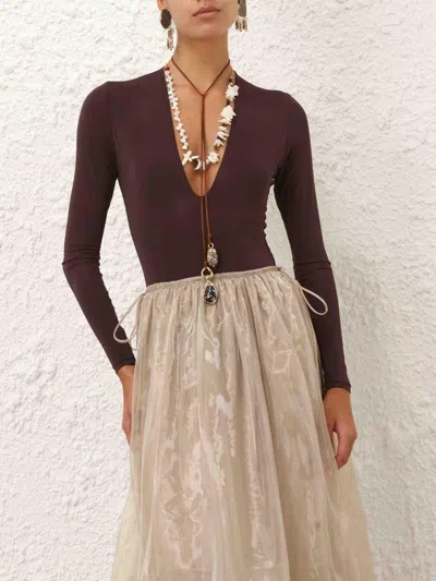 Zimmermann Dawning Sleeve Bodysuit