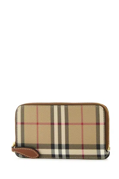 Burberry Women Printed Canvas Card Holder