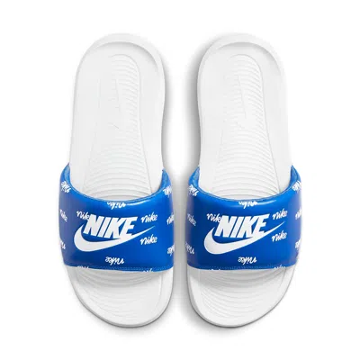 Nike Victori One Printed Slide 'all-over  Print' In Blue