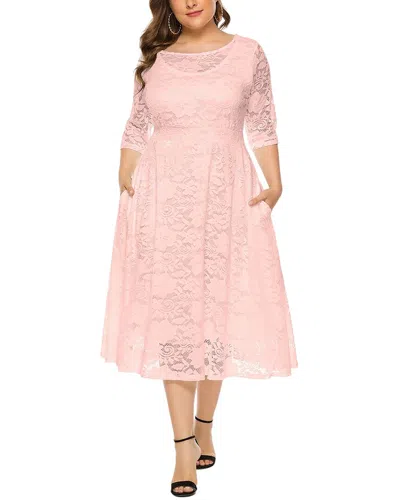 Romanissa Midi Dress In Pink