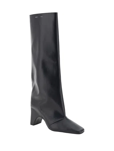 Coperni Women Rubber Bridge High Boots In Black