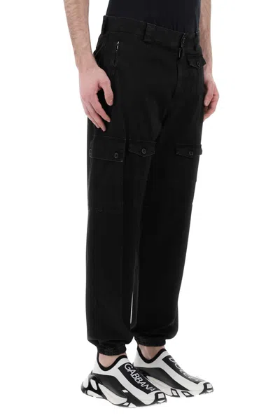 Dolce & Gabbana Cargo Pants With High Waist And Multiple Pockets