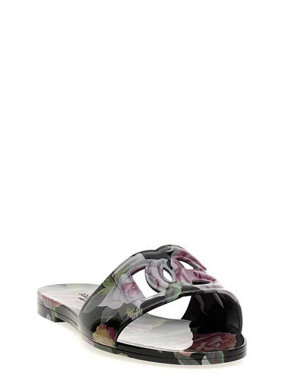 Dolce & Gabbana Multicolor Floral Sandals In Multi
