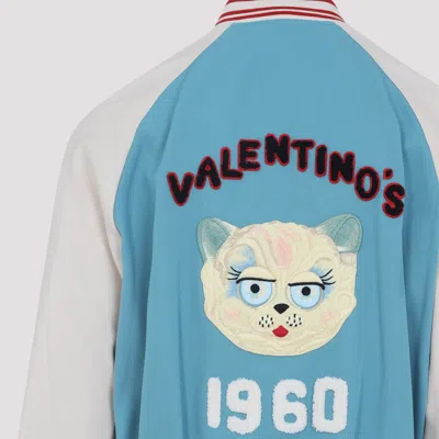 Valentino Le Chat De La Maison Wool Bomber Jacket In Multi