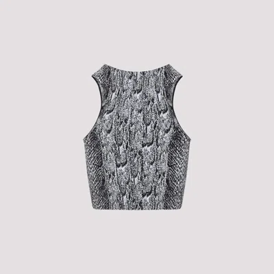 Wolford Snakeskin-print Halter-neck Top