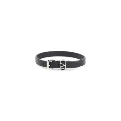 Valentino Garavani Metal Hardware Bracelets Featuring Unique Design In Black