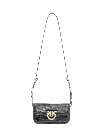 Pinko Love Box Baguette In Black
