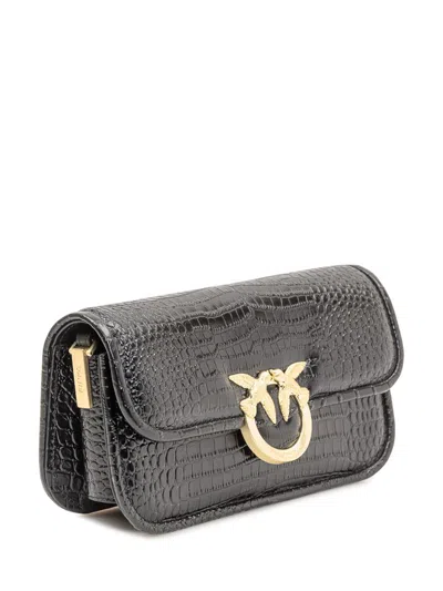 Pinko Love Box Baguette In Black