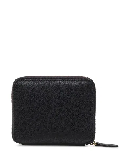 Pinko Taylor Embossed Logo Zip-around Purse In Black