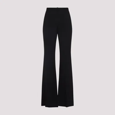 Balenciaga Fitted Black Trousers With Flared Hem In Black