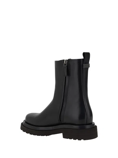 Brunello Cucinelli Leather Ankle Boots