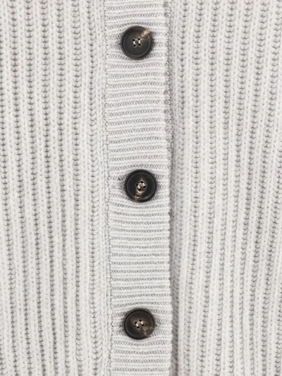 Brunello Cucinelli Cashmere Feather Yarn Cardigan