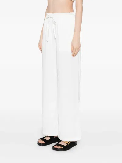 James Perse Wide-leg Trousers In White