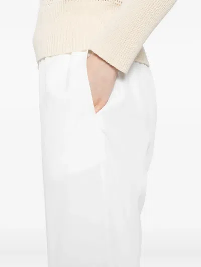 James Perse Wide-leg Trousers In White