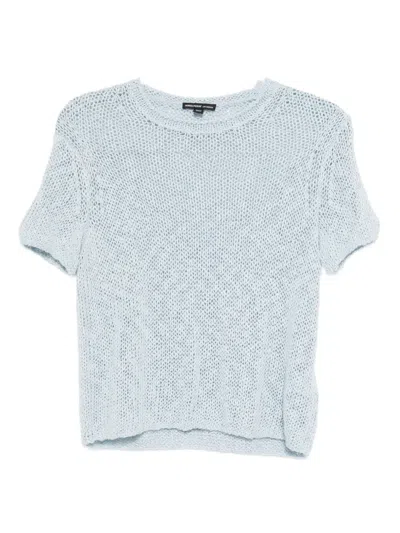 James Perse Short-sleeved Top In Blue