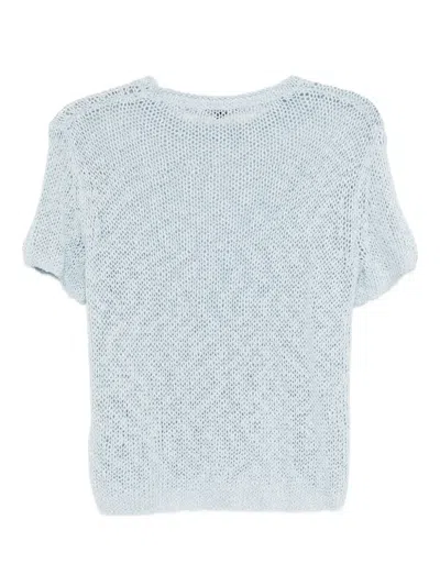James Perse Short-sleeved Top In Blue